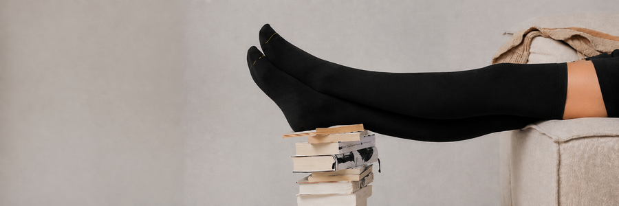 Women’s Thigh High Compression Stockings for Full-Leg Support