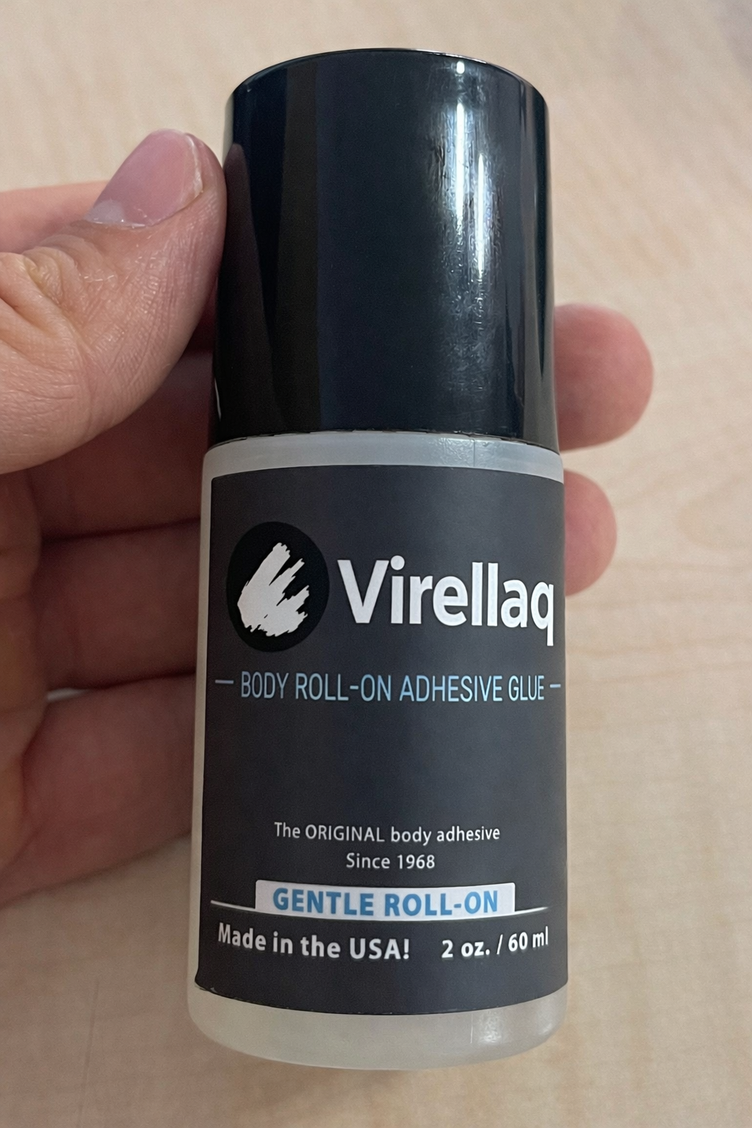 VIRELLAQ Body Roll-On Adhesive Glue – Gentle Roll-On – 2 oz / 60 mL