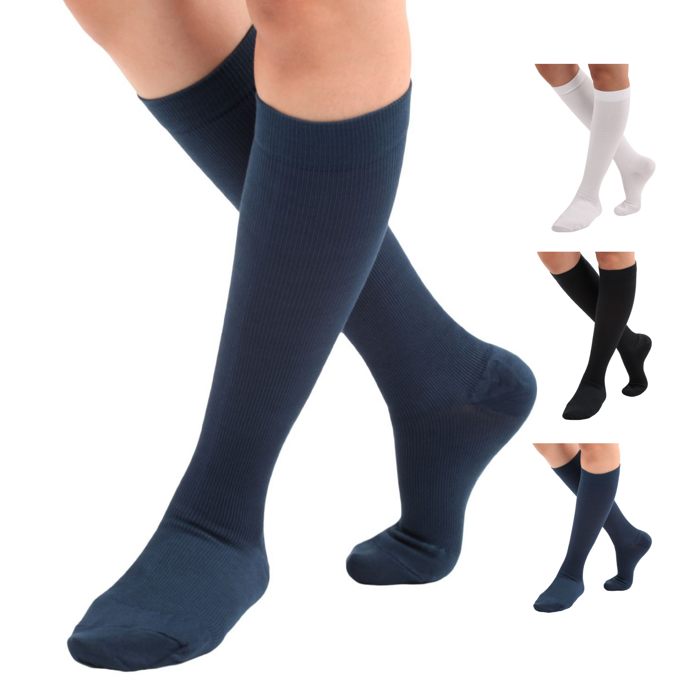 Opaque Compression Socks for Women 15-20mmHg, A1010W