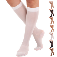 Sheer Compression Knee High for Women 15-20mmHg, A101