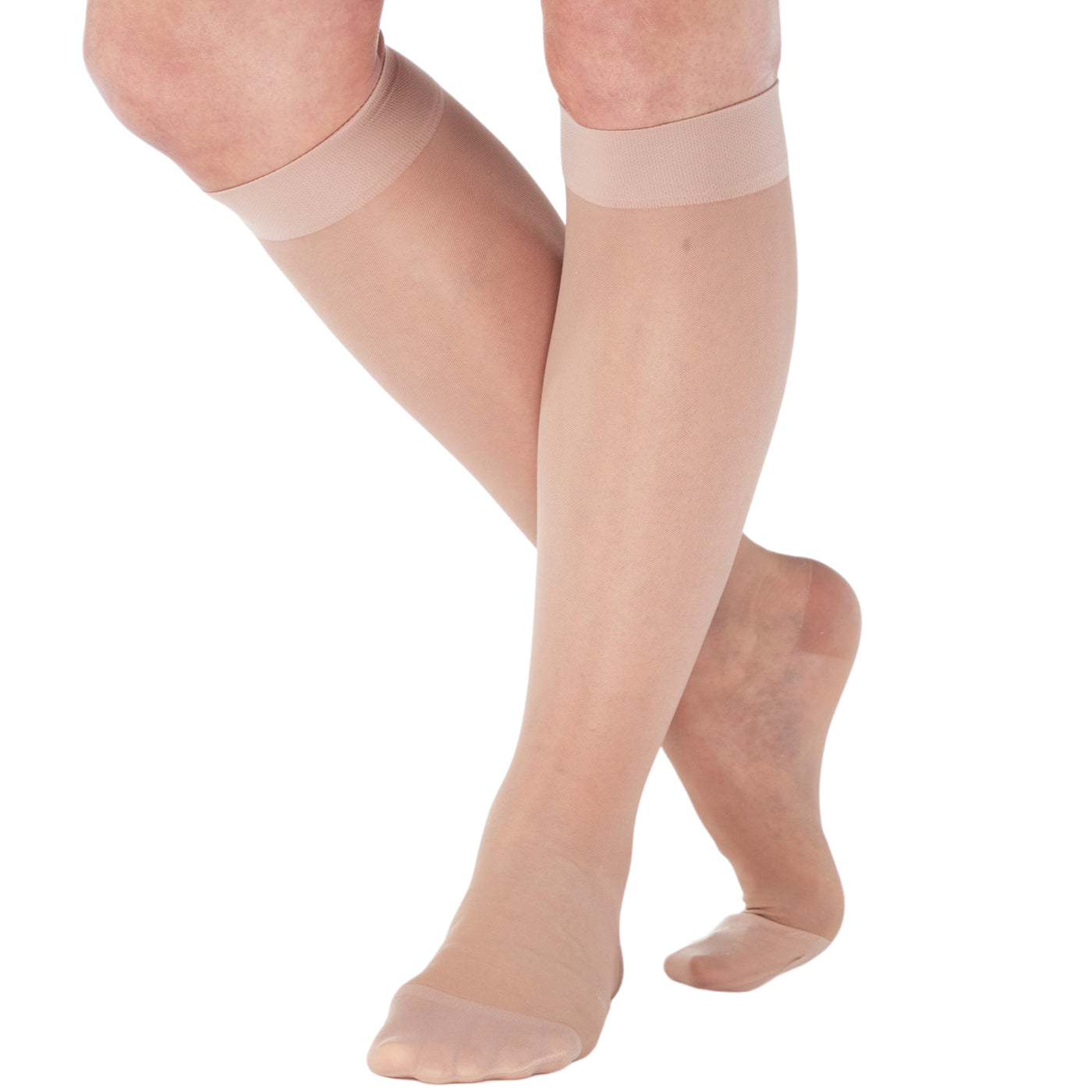 Sheer Compression Knee High for Women 15-20mmHg, A101