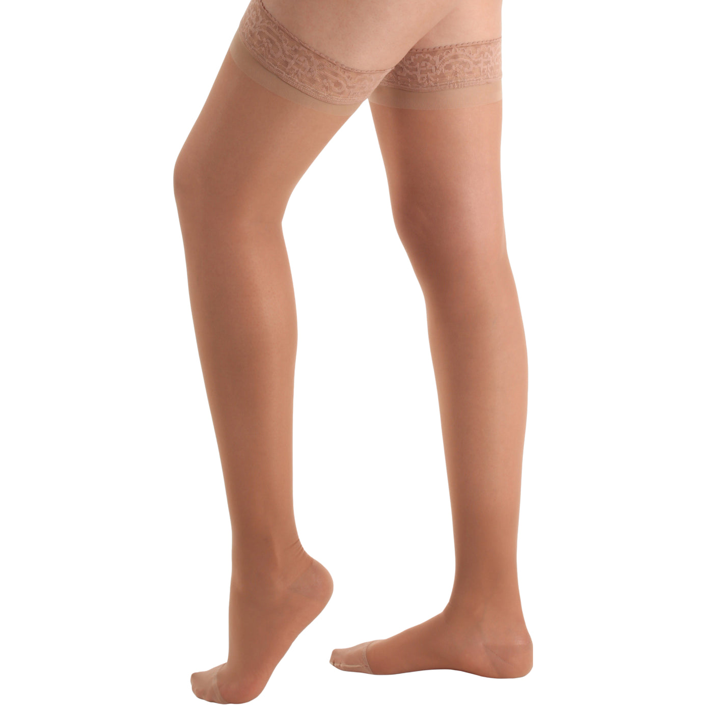 Sheer Compression Thigh High for Women 15-20mmHg, A102