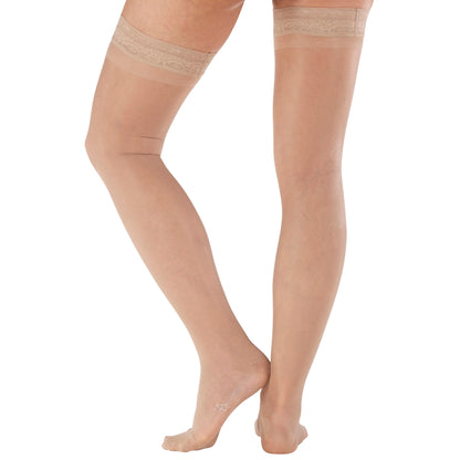 Sheer Compression Thigh High, 15-20mmHg, A102