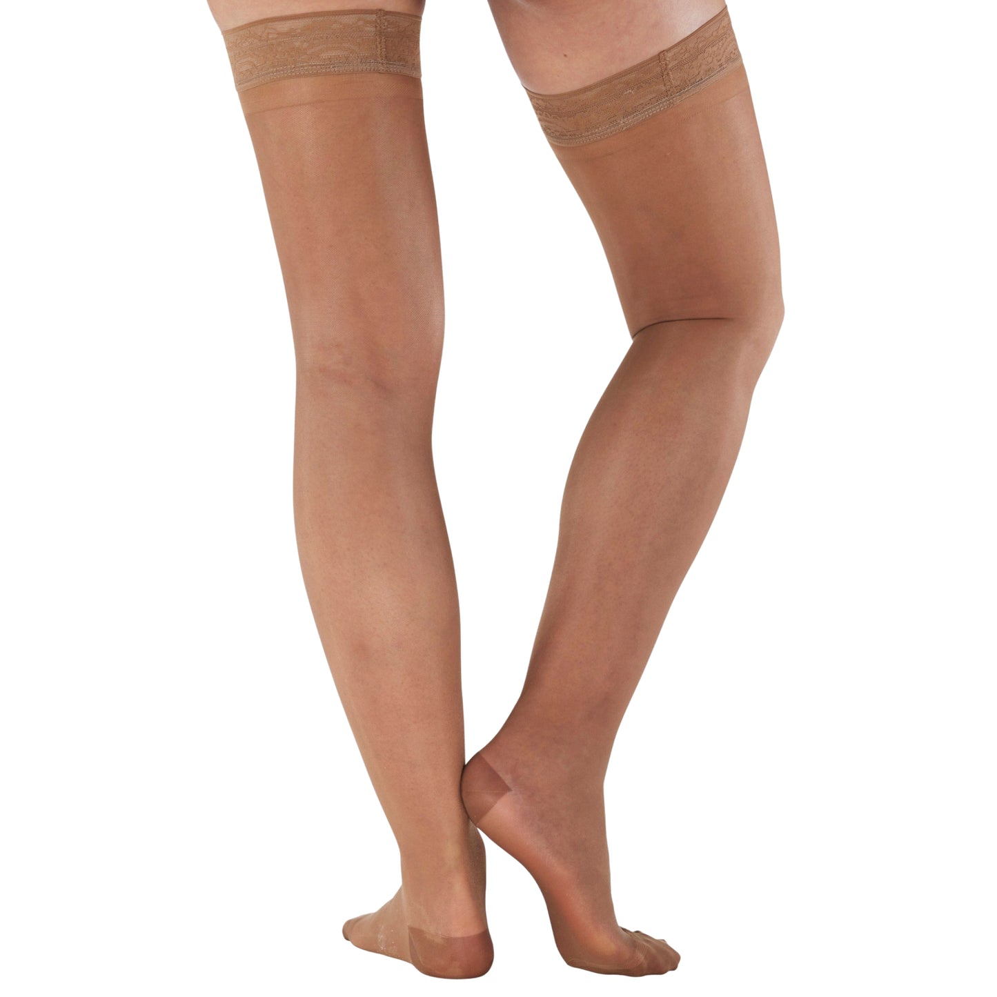 Sheer Compression Thigh High, 15-20mmHg, A102
