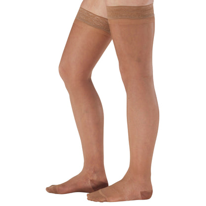 Sheer Compression Thigh High, 15-20mmHg, A102