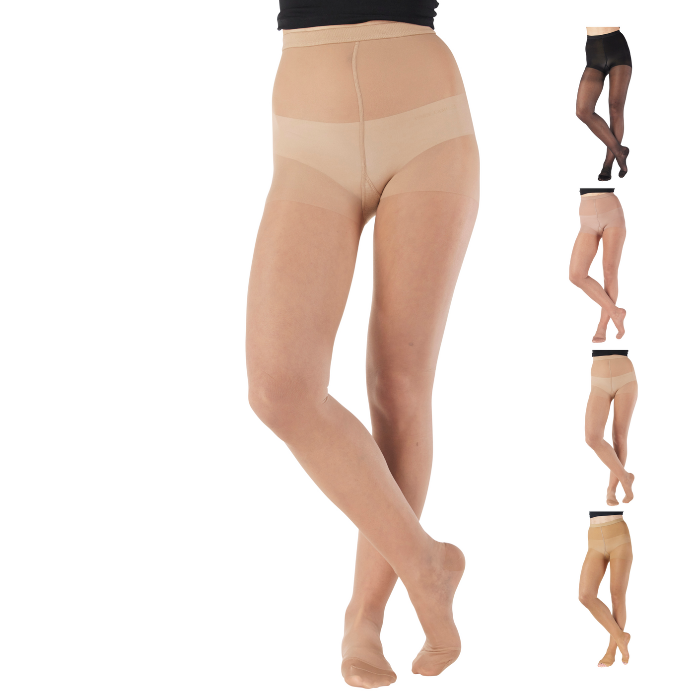 Sheer Compression Pantyhose for Women 15-20mmHg, A103