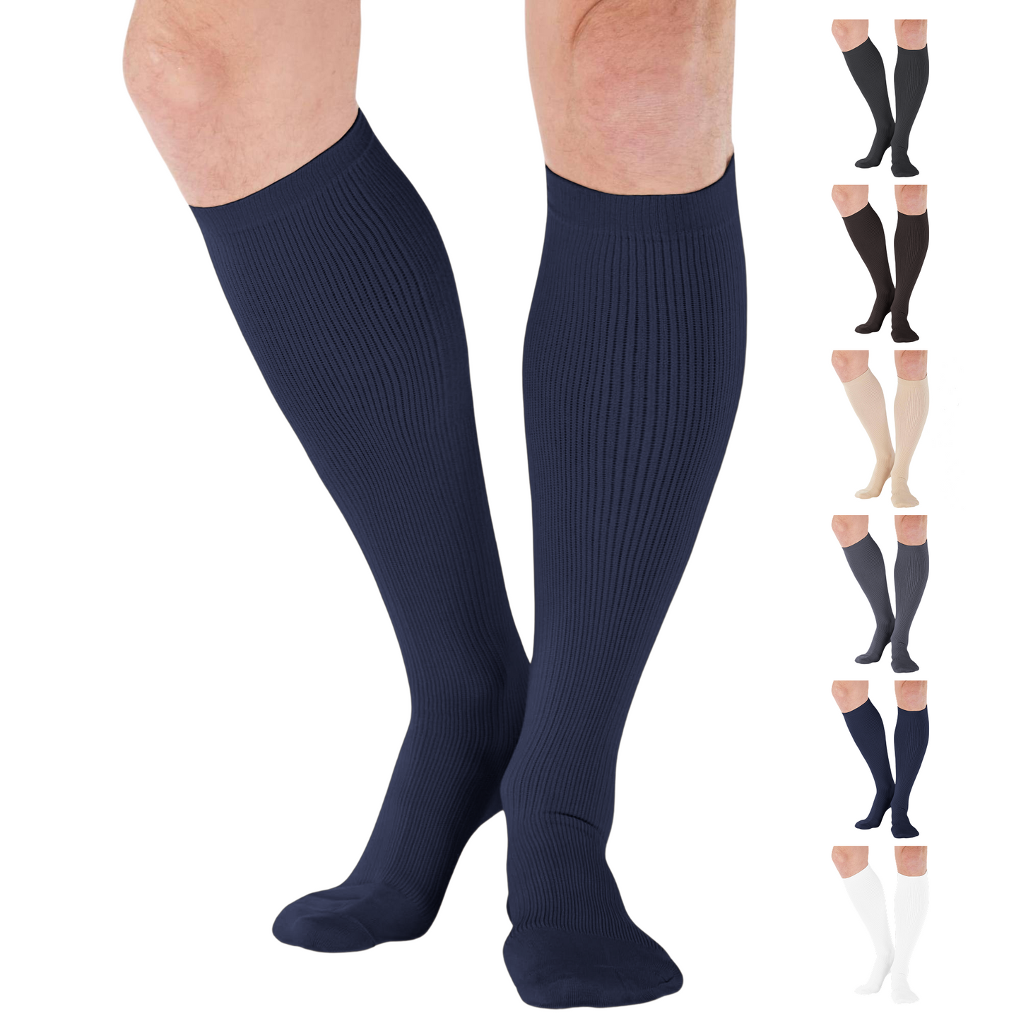 Compression Knee High Socks 20-30mmHg, A104