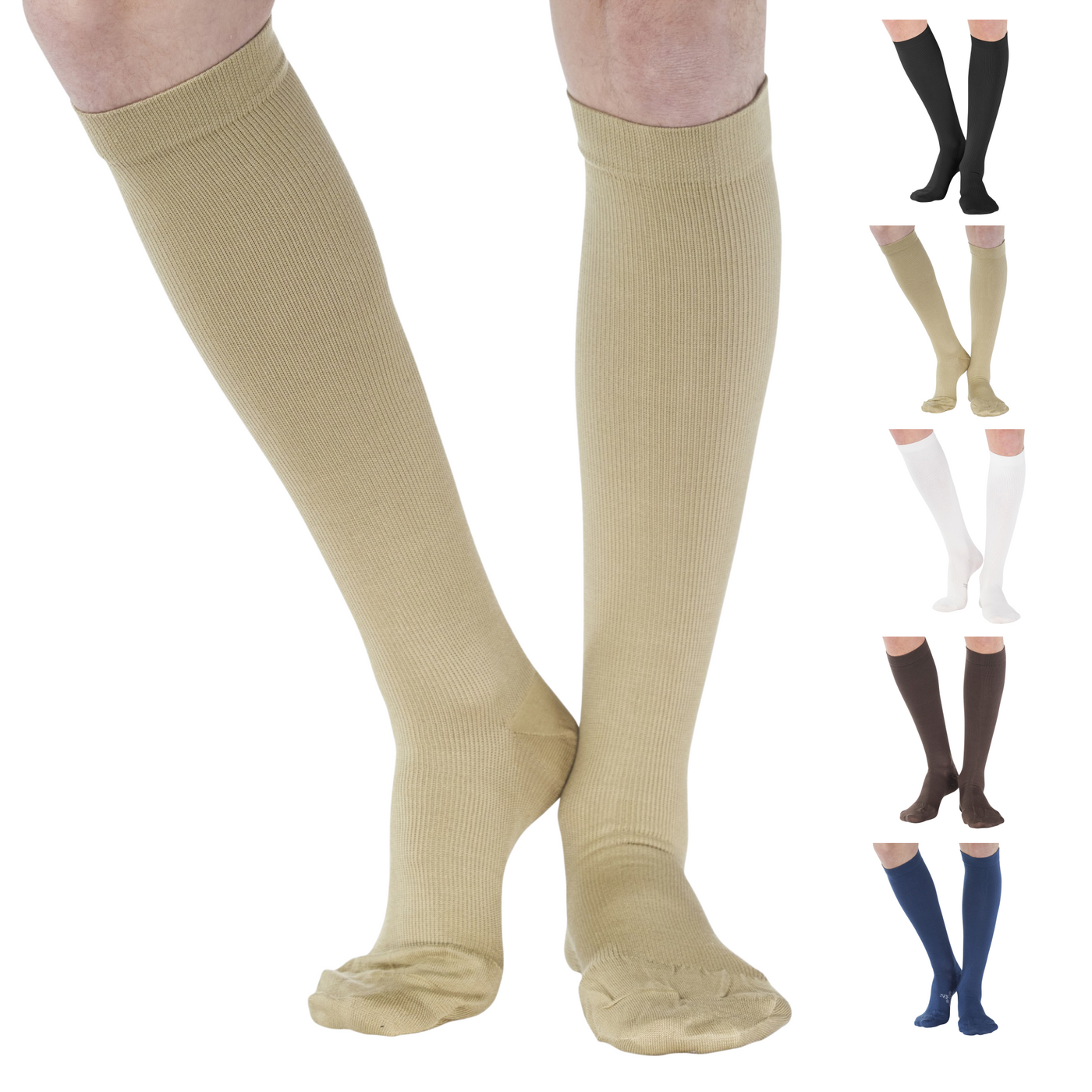 Cotton Compression Dress Socks for Men 20-30mmHg, A105M