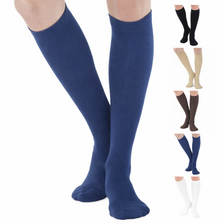Cotton Compression Knee High Socks for Women 20-30mmHg, A105W