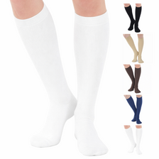 Cotton Compression Knee High Socks for Women 20-30mmHg, A105W