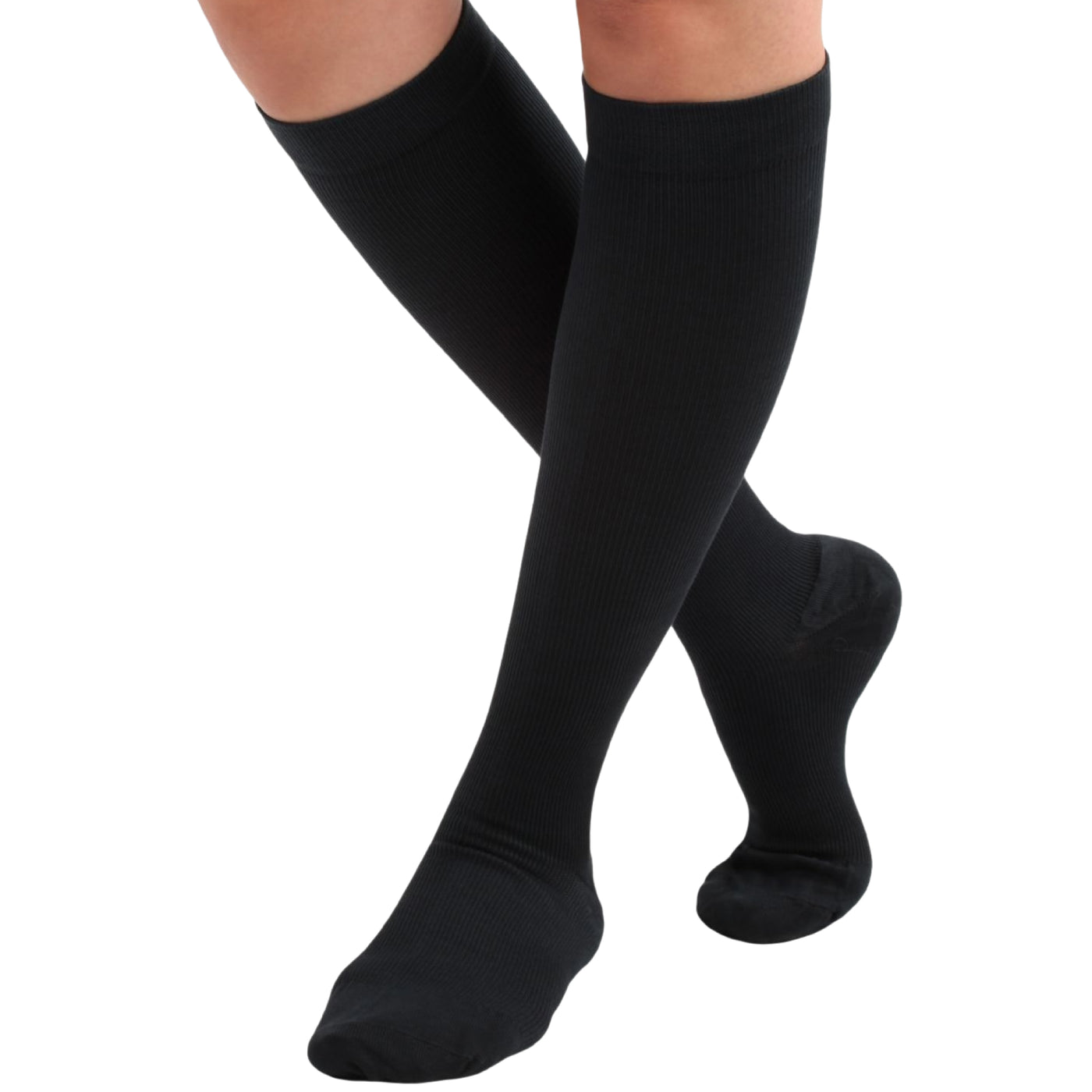 Cotton Compression Knee High Socks for Women 20-30mmHg, A105W
