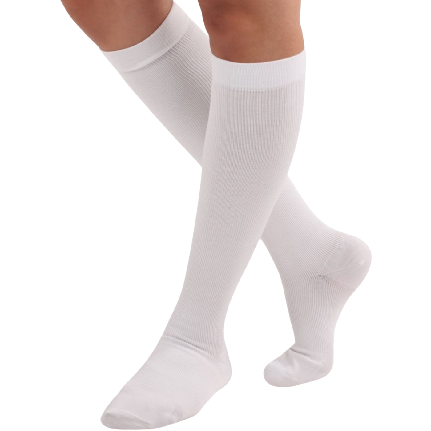 Cotton Compression Knee High Socks for Women 20-30mmHg, A105W
