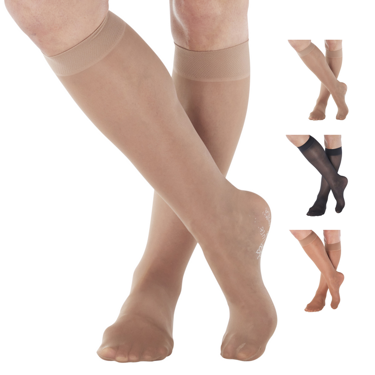 Sheer Compression Socks for Women 8-15mmHg, A107