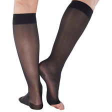 Open Toe Compression Knee High for Women 15-20mmHg, A111