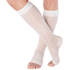 Open Toe Compression Knee High for Women 15-20mmHg, A111