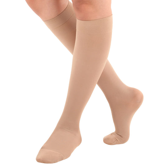 Closed Toe Compression Knee High Socks 15-20mmHg, A131M