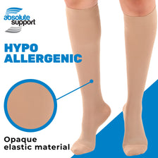Closed Toe Compression Knee High Socks for Men 15-20mmHg, A131M