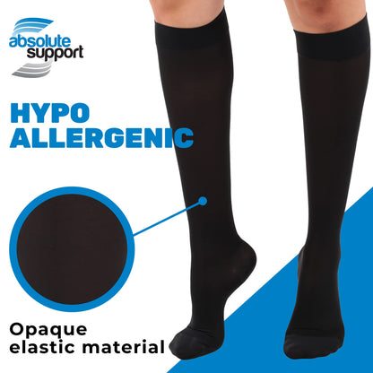 Closed Toe Compression Knee High Socks 15-20mmHg, A131M