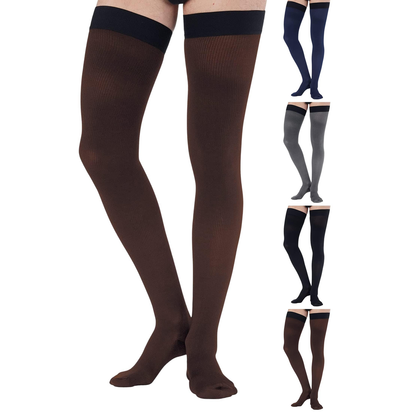 Compression Over Knee Thigh Highs for Men 20-30mmHg, A2017