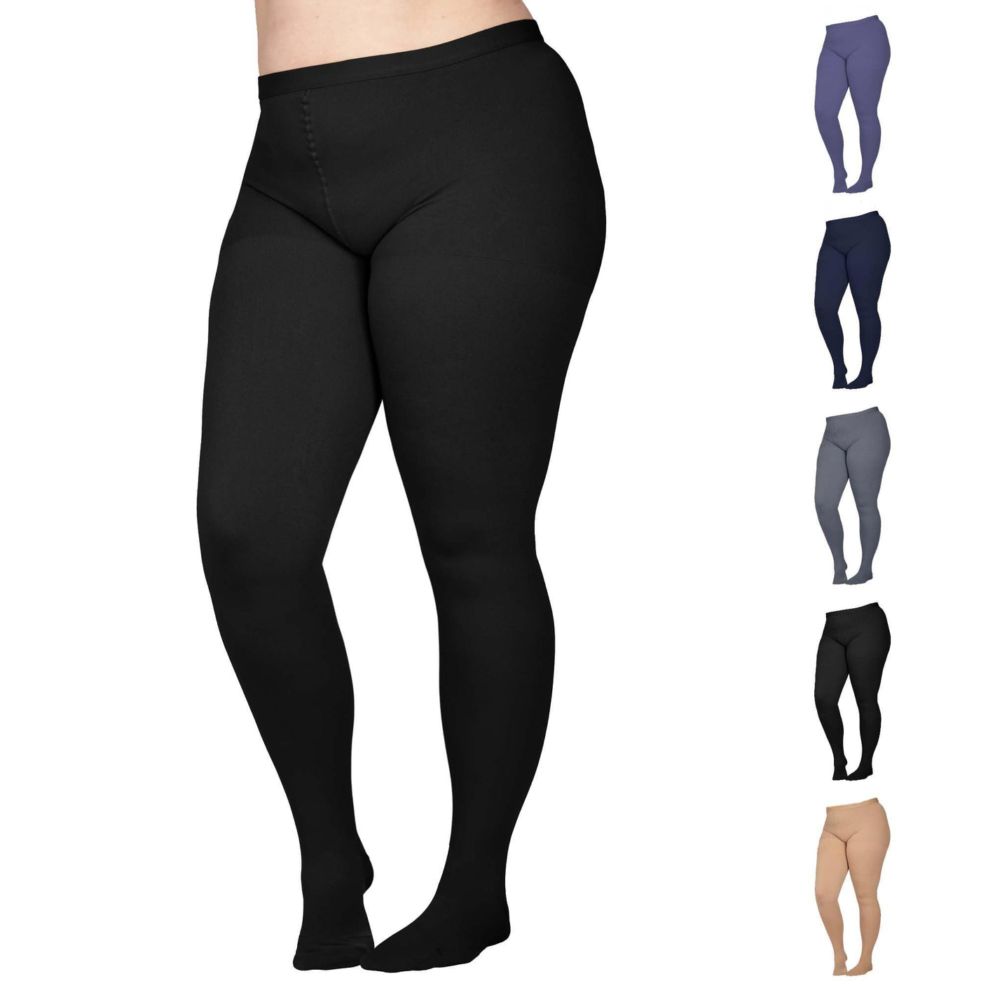 Opaque Compression Pantyhose for Women 20-30mmHg, A204