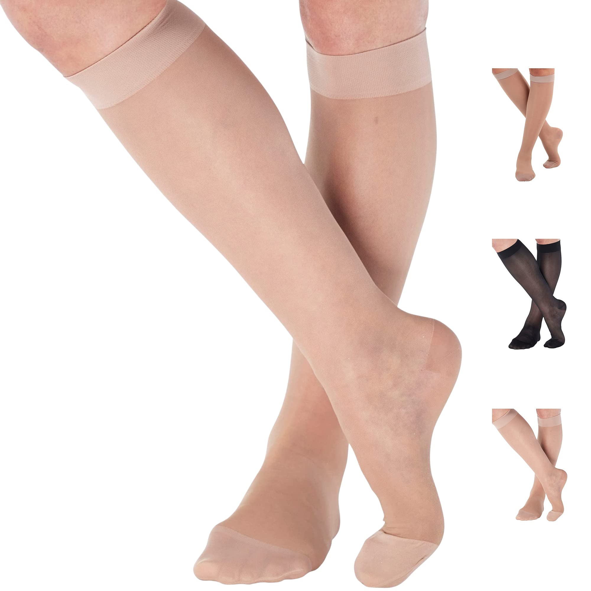 Sheer Compression Socks for Women 20-30mmHg, A205 – Absolute Support
