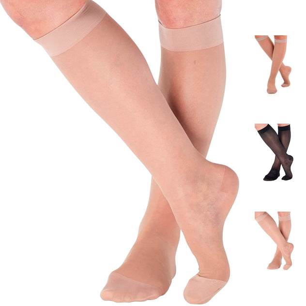 Sheer Compression Socks for Women 20-30mmHg, A205