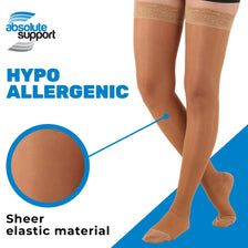 Sheer Lace Compression Thigh Highs for Women 20-30mmHg, A206