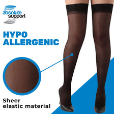 Sheer Lace Compression Thigh Highs for Women 20-30mmHg, A206