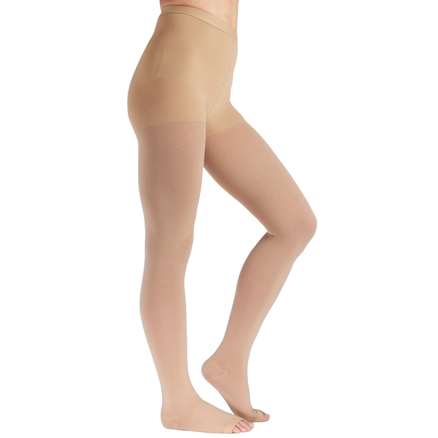 Open Toe Compression Pantyhose for Women 20-30mmHg, A214
