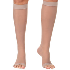 Open Toe Sheer Compression Socks for Women 20-30mmHg, A215