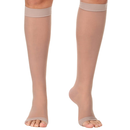 Open Toe Sheer Compression Socks 20-30mmHg, A215