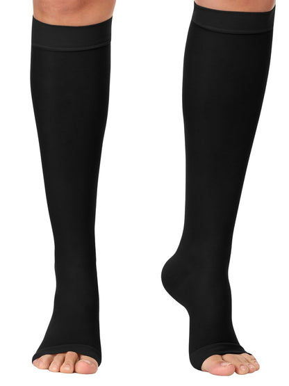 Open Toe Sheer Compression Socks 20-30mmHg, A215