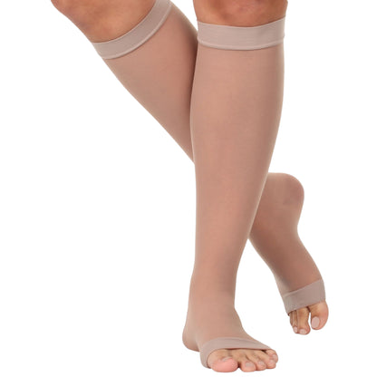 Open Toe Sheer Compression Socks 20-30mmHg, A215