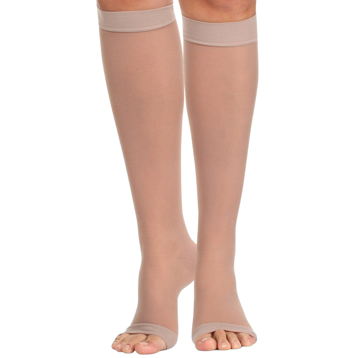 Open Toe Sheer Compression Socks for Women 20-30mmHg, A215