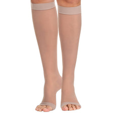 Open Toe Sheer Compression Socks for Women 20-30mmHg, A215