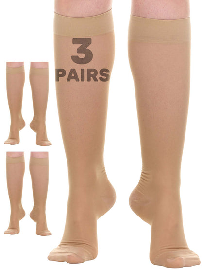 Sheer Compression Socks 20-30mmHg 3-Pack, A406