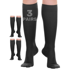 Sheer Compression Socks for Women 20-30mmHg 3-Pack, A406