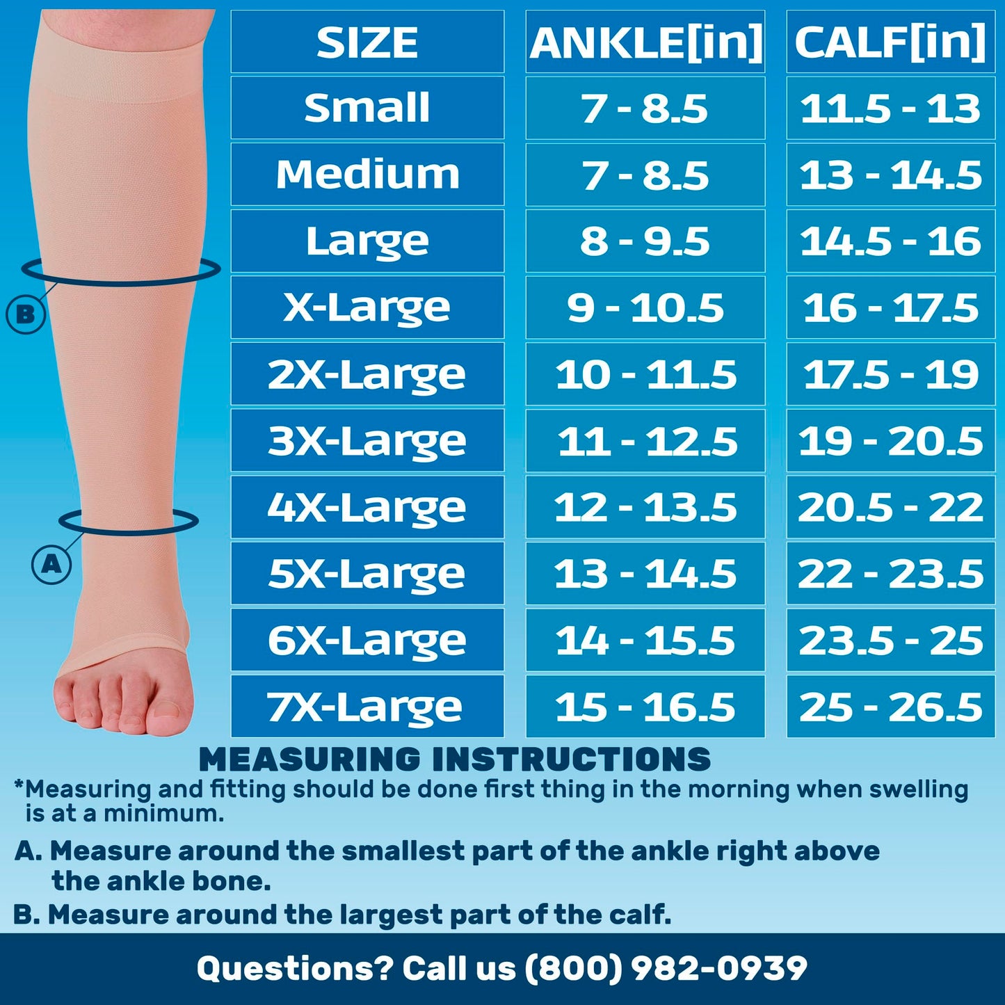 Open Toe Sheer Compression Knee High 20-30mmHg 3-Pack, A416