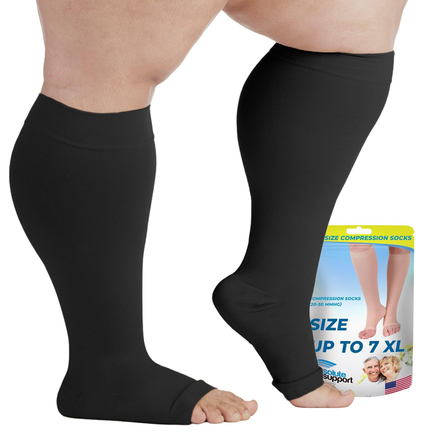 Open Toe Compression Socks for Women 20-30mmHg, A511W