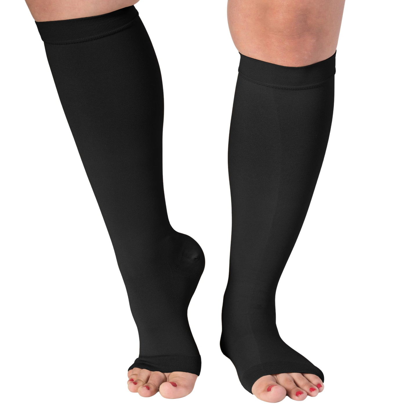 Open Toe Compression Socks for Women 15-20mmHg, A515W