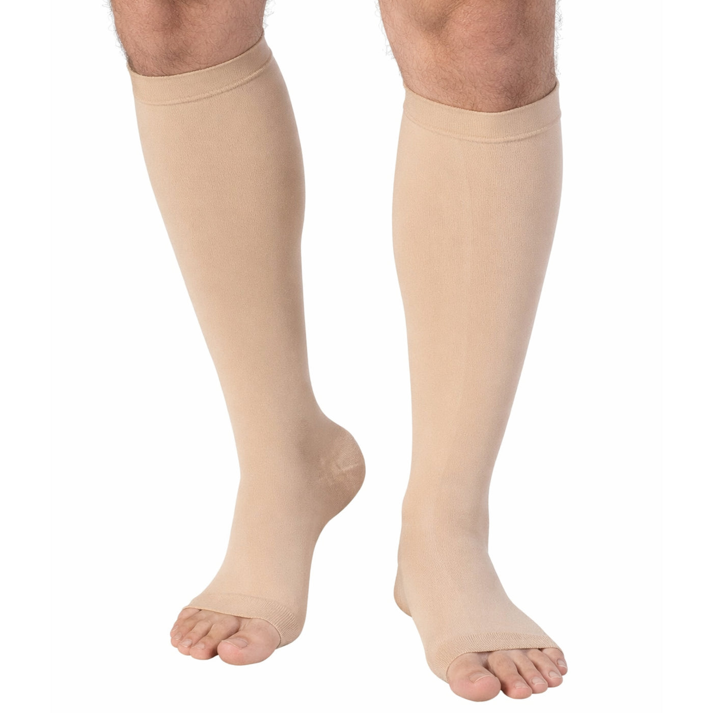 Open Toe Compression Socks for Men 15-20mmHg, A515M