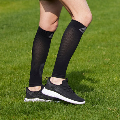 Mojo Compression Socks – Unisex Compression Footless Calf Stocking Sleeve – 20-30mmHg Opaque – A604