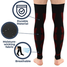 Recovery Graduated Compression Thigh Sleeves for Men 20-30mmHg, A609
