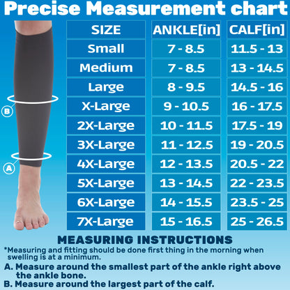 Compression Calf Sleeve 20-30mmHg, A712M