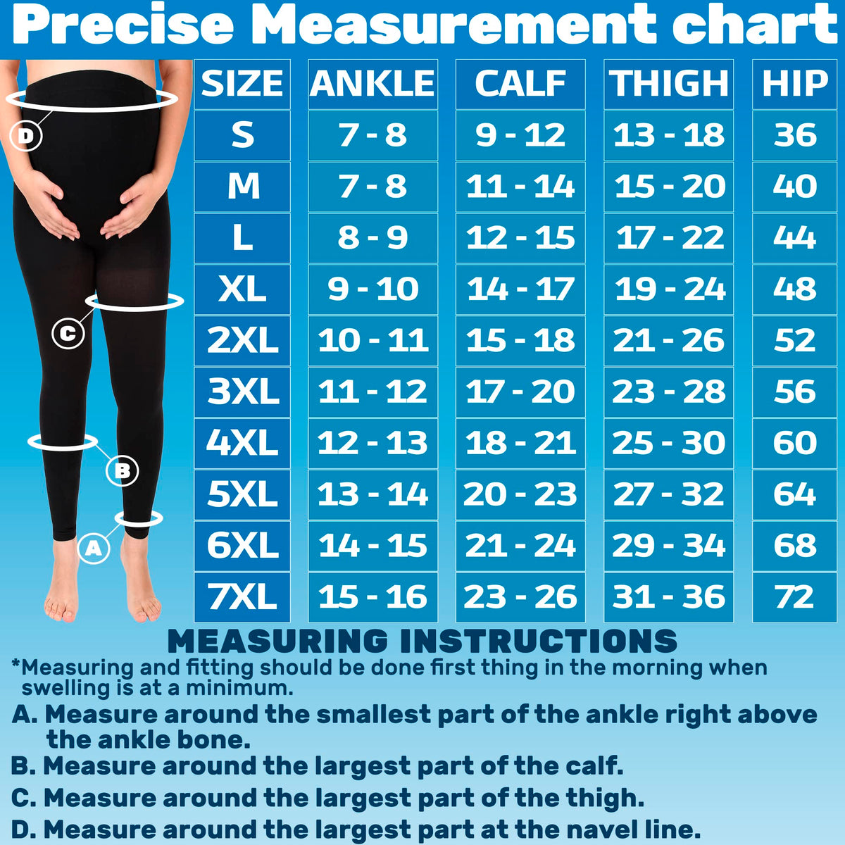 Size chart: