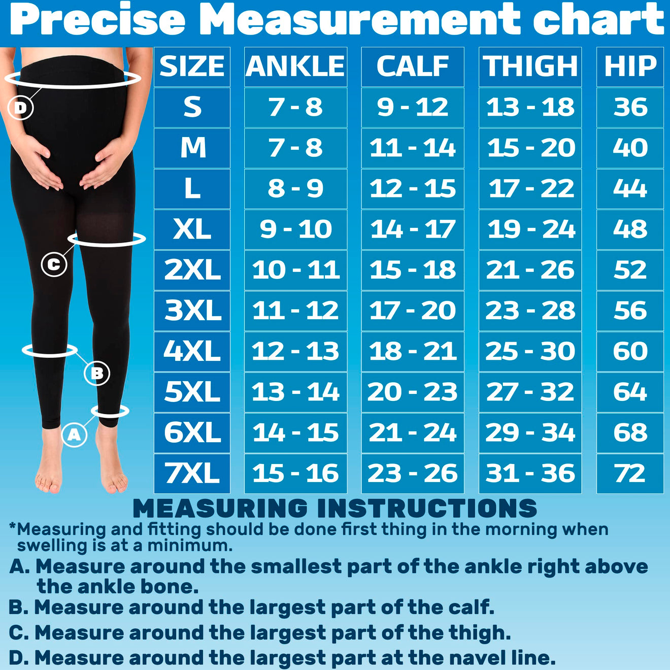 Size chart: