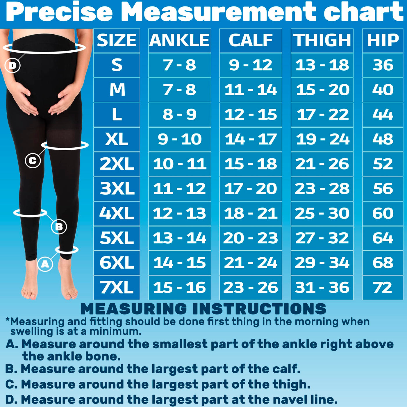 Maternity Compression Underdress Leggings 20-30mmHg, A718