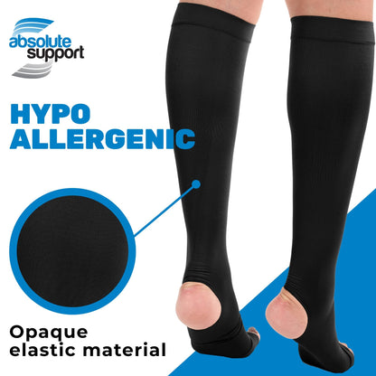 Open Toe & Heel Compression Socks 20-30mmHg, A911W