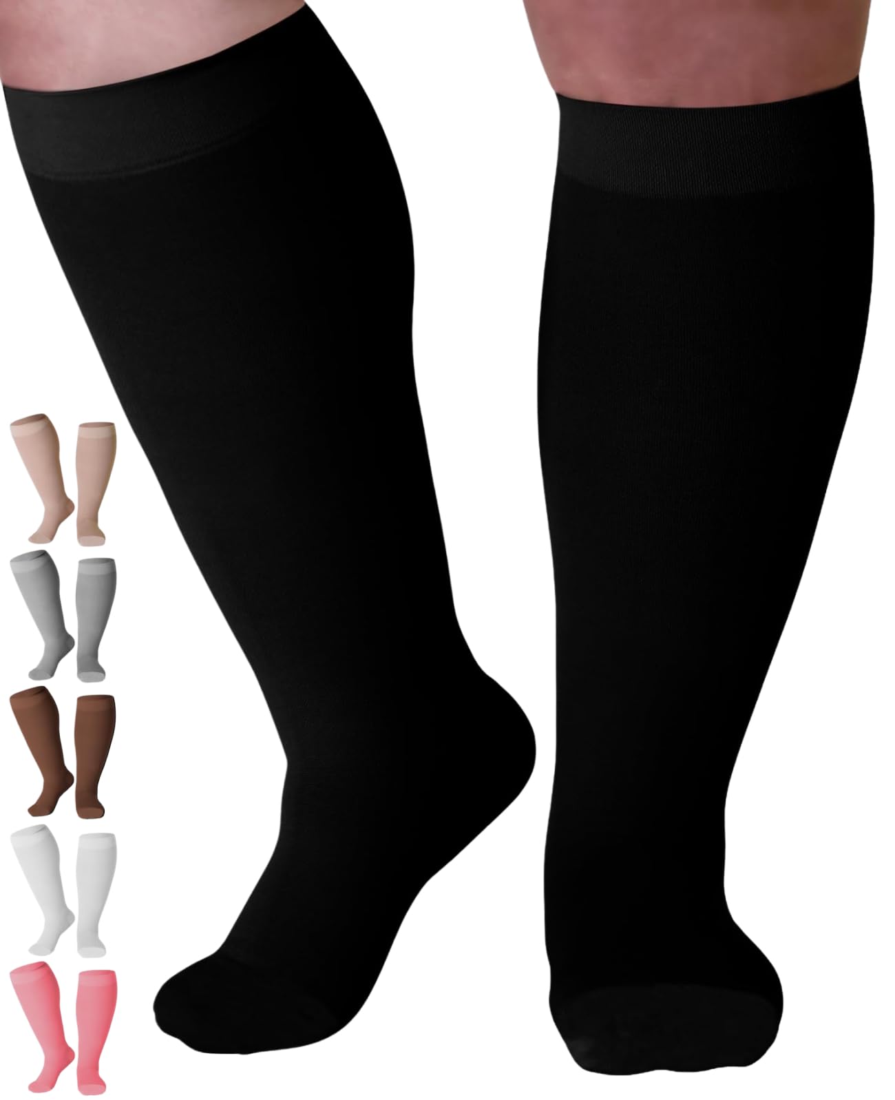 Closed-Toe Lymphatic Compression Socks for Women 20-30mmHg, A201