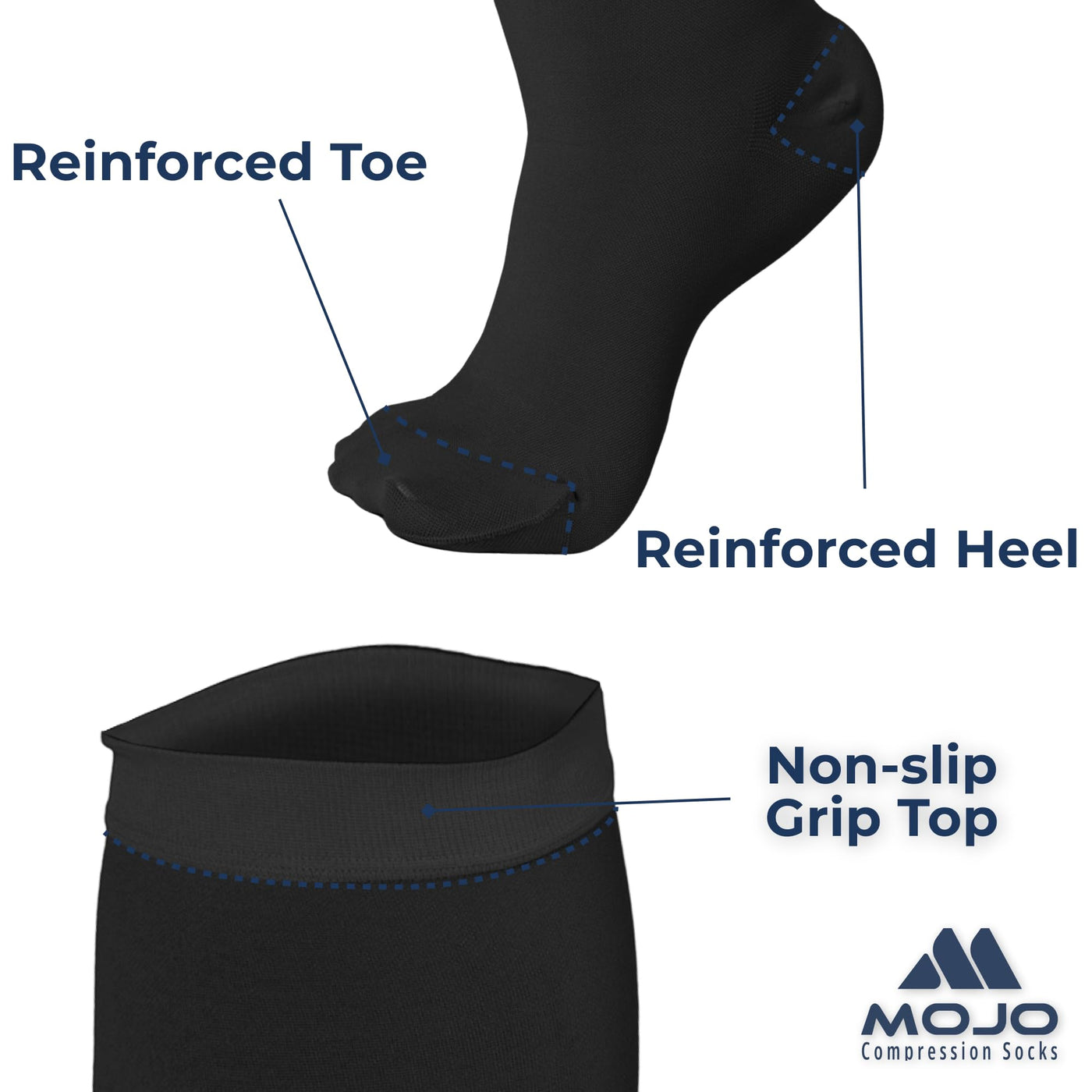 Closed-Toe Lymphatic Compression Socks for Women 20-30mmHg, A201